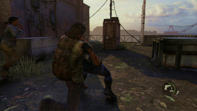 You will be able, then, to strangle both of them without raising any suspicion - The Cargo (text & map) | The Quarantine Zone | The Last of Us Walkthrough - The Quarantine Zone - The Last of Us Guide