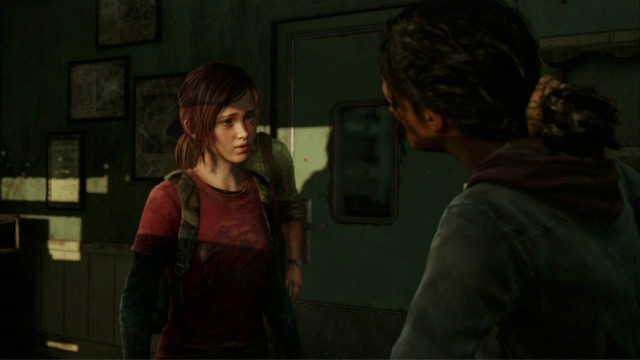 You can now go downstairs and follow the leader - The Cargo (text & map) | The Quarantine Zone | The Last of Us Walkthrough - The Quarantine Zone - The Last of Us Guide