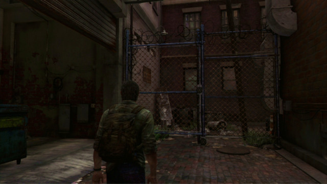 The path at the wall will take you to another dead end - The Cargo (text & map) | The Quarantine Zone | The Last of Us Walkthrough - The Quarantine Zone - The Last of Us Guide