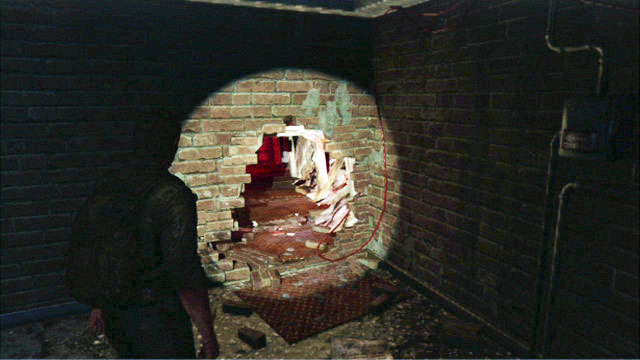 Once you get downstairs, turn on your flashlight and enter the narrow tunnel to the left - Outside | The Outskirts | The Last of Us Walkthrough - The Outskirts - The Last of Us Guide