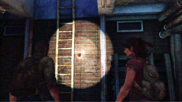 This will lead you to a ladder to the surface - Outside | The Outskirts | The Last of Us Walkthrough - The Outskirts - The Last of Us Guide