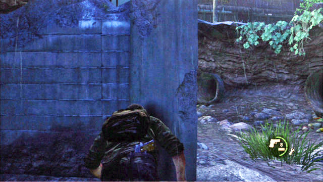 Now you need to follow Tess, while hiding from spotlights - Outside | The Outskirts | The Last of Us Walkthrough - The Outskirts - The Last of Us Guide