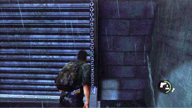 At the other side there is a locked gate - Outside | The Outskirts | The Last of Us Walkthrough - The Outskirts - The Last of Us Guide