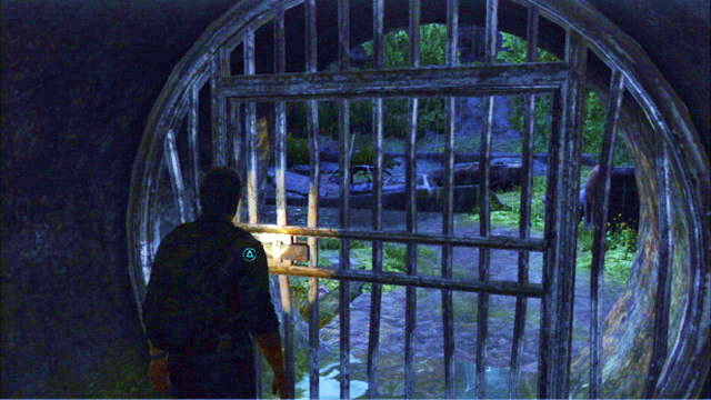 Squeeze past them and keep to the left - Outside | The Outskirts | The Last of Us Walkthrough - The Outskirts - The Last of Us Guide