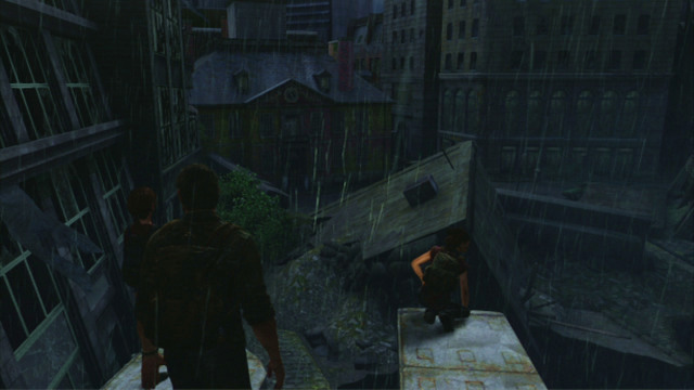 This way you will reach the edge of a small void, where Tess will show you the Capitol Building (L3) - Downtown (text & maps) | The Outskirts | The Last of Us Walkthrough - The Outskirts - The Last of Us Guide