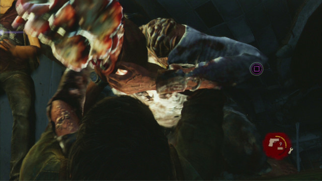 At the other side, there is an infected waiting for you - Downtown (text & maps) | The Outskirts | The Last of Us Walkthrough - The Outskirts - The Last of Us Guide