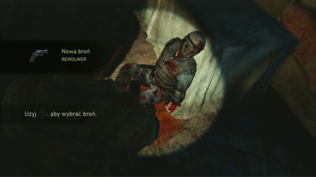 This time, you will bump into the corpse of a soldier with a revolver next to it - Downtown (text & maps) | The Outskirts | The Last of Us Walkthrough - The Outskirts - The Last of Us Guide