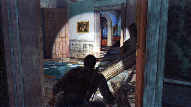 Press the triangle to enable Tess and Ellie to make it to the other side - The Museum | The Outskirts | The Last of Us Walkthrough - The Outskirts - The Last of Us Guide