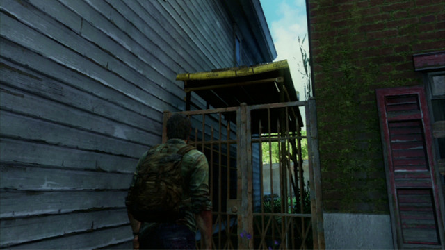In the right corner of this location, you should notice a locked grate - The Capitol Building (text & maps) | The Outskirts | The Last of Us Walkthrough - The Outskirts - The Last of Us Guide