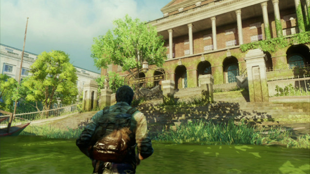 Once you get to the other side, go left until you reach the Capitol Building - The Capitol Building (text & maps) | The Outskirts | The Last of Us Walkthrough - The Outskirts - The Last of Us Guide