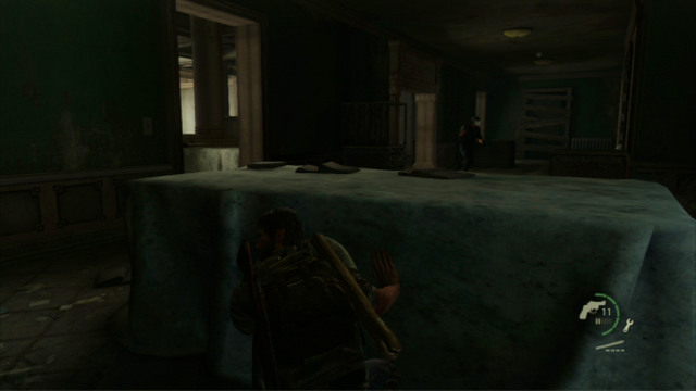 To defeat them, make your way to the dark room to the right as quickly as you can - The Capitol Building (text & maps) | The Outskirts | The Last of Us Walkthrough - The Outskirts - The Last of Us Guide