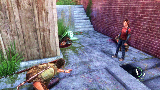 Lure him outside of the shed with a brick or a bottle and kill him quickly with your knife - The Woods | Bills Town | The Last of Us Walkthrough - Bills Town - The Last of Us Guide