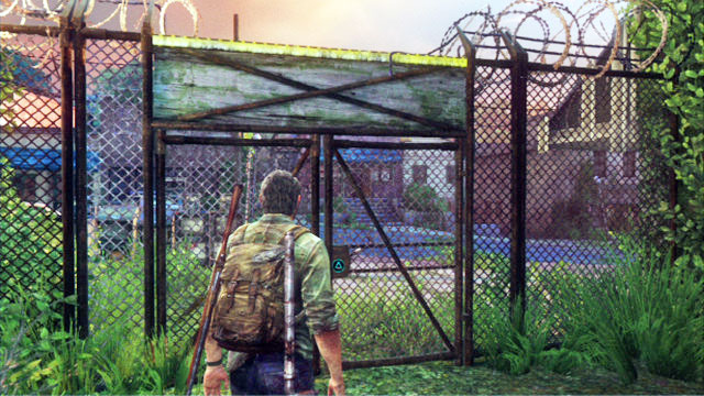 As soon as you finish, go to the left, towards the locked gate - The Woods | Bills Town | The Last of Us Walkthrough - Bills Town - The Last of Us Guide
