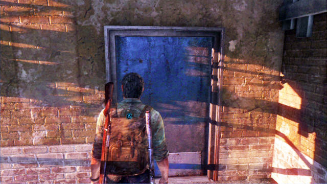 After you go past the trap, you should go to the right but, before you do, it is worthwhile to open the door to the left with your blade - The Woods | Bills Town | The Last of Us Walkthrough - Bills Town - The Last of Us Guide