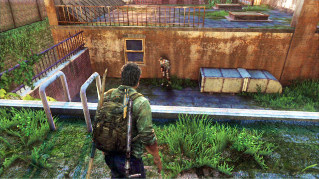 As you proceed ahead, you will encounter a single zombie - The Woods | Bills Town | The Last of Us Walkthrough - Bills Town - The Last of Us Guide
