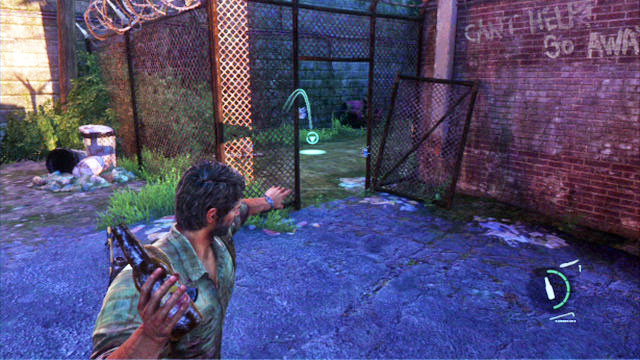 Once you collect everything, go downstairs and detonate the charges attached to the fence - The Woods | Bills Town | The Last of Us Walkthrough - Bills Town - The Last of Us Guide