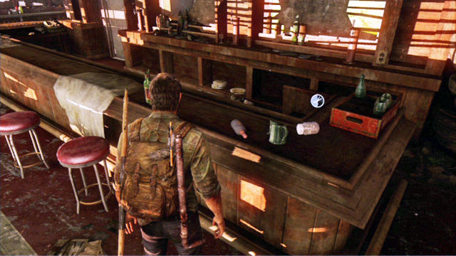 After the cutscene ends, search the area thoroughly - Safehouse | Bills Town | The Last of Us Walkthrough - Bills Town - The Last of Us Guide