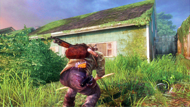 Atop the hill, there is a big green house where you can find some useful supplies - Graveyard | Bills Town | The Last of Us Walkthrough - Bills Town - The Last of Us Guide