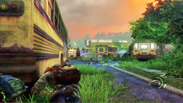 You can now go to the rim of the location (i - Graveyard | Bills Town | The Last of Us Walkthrough - Bills Town - The Last of Us Guide