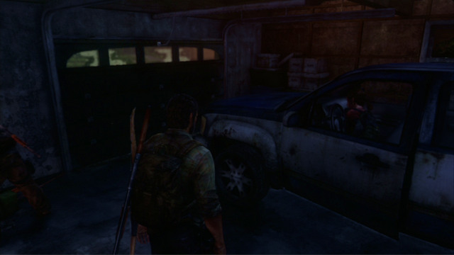 This way, you will reach the garage with a working car in it - High School Escape (text & map) | Bills Town | The Last of Us Walkthrough - Bills Town - The Last of Us Guide