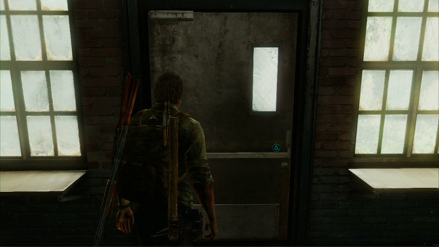 Climb the stairs to get to the first floor, and jump down to the street level - Alone and Forsaken (text & map) | Pittsburgh | The Last of Us Walkthrough - Pittsburgh - The Last of Us Guide