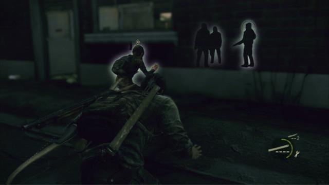 There, you should overhear men talking inside the building - Alone and Forsaken (text & map) | Pittsburgh | The Last of Us Walkthrough - Pittsburgh - The Last of Us Guide