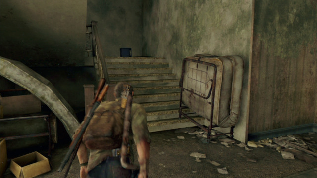 When you are upstairs, keep going to the left - Hotel Lobby (text & maps) | Pittsburgh | The Last of Us Walkthrough - Pittsburgh - The Last of Us Guide