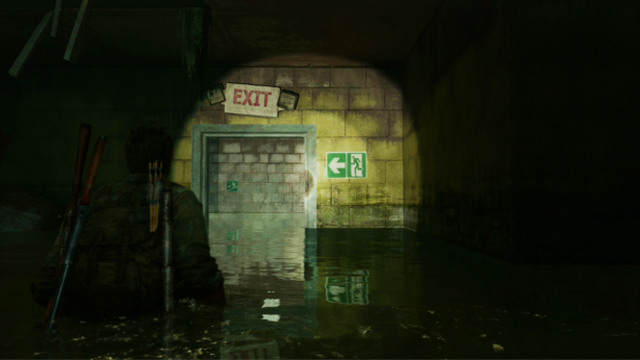 Go straight to the exit to reach a staircase - Hotel Lobby (text & maps) | Pittsburgh | The Last of Us Walkthrough - Pittsburgh - The Last of Us Guide