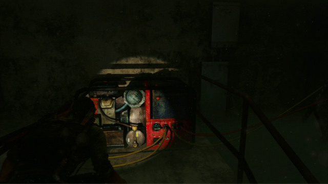 First, explore the area to the left and then keep to the right, until you see a red generator - Hotel Lobby (text & maps) | Pittsburgh | The Last of Us Walkthrough - Pittsburgh - The Last of Us Guide