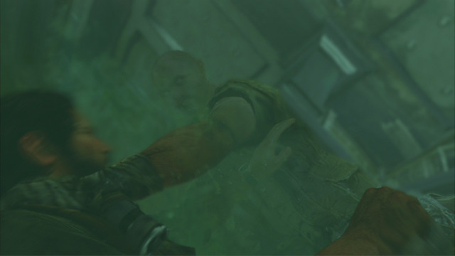 As soon as you climb the ladder, you will be attacked by the last one of the bandits - Hotel Lobby (text & maps) | Pittsburgh | The Last of Us Walkthrough - Pittsburgh - The Last of Us Guide