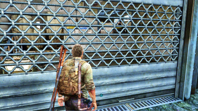 Once you are done with the exploration, return to the place where you would fire at the enemy and open the gate there - Financial District | Pittsburgh | The Last of Us Walkthrough - Pittsburgh - The Last of Us Guide