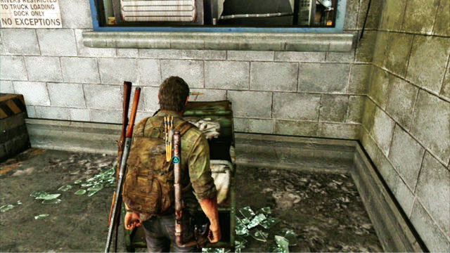 You need to move the trolley to the wall at the other side , so both of you can continue - Financial District | Pittsburgh | The Last of Us Walkthrough - Pittsburgh - The Last of Us Guide