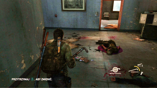 Climb the stairs to the next floor where there are two enemies waiting for you - Financial District | Pittsburgh | The Last of Us Walkthrough - Pittsburgh - The Last of Us Guide