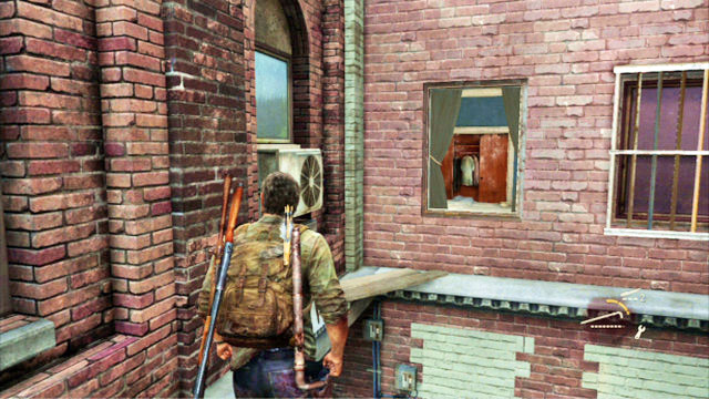Walk over the wooden plank to the next flat - Financial District | Pittsburgh | The Last of Us Walkthrough - Pittsburgh - The Last of Us Guide