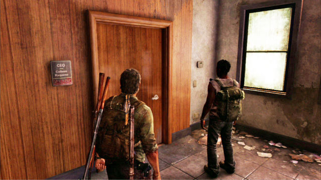The door to the right will take you to Henrys hideout - Escape the City | Pittsburgh | The Last of Us Walkthrough - Pittsburgh - The Last of Us Guide