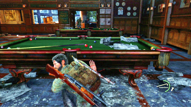 Behind the gate, go left, This way, you will reach a derelict bar where further bandits will arrive - Escape the City | Pittsburgh | The Last of Us Walkthrough - Pittsburgh - The Last of Us Guide