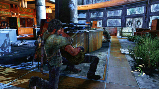 The next two are standing behind the counter next to the front door - Escape the City | Pittsburgh | The Last of Us Walkthrough - Pittsburgh - The Last of Us Guide