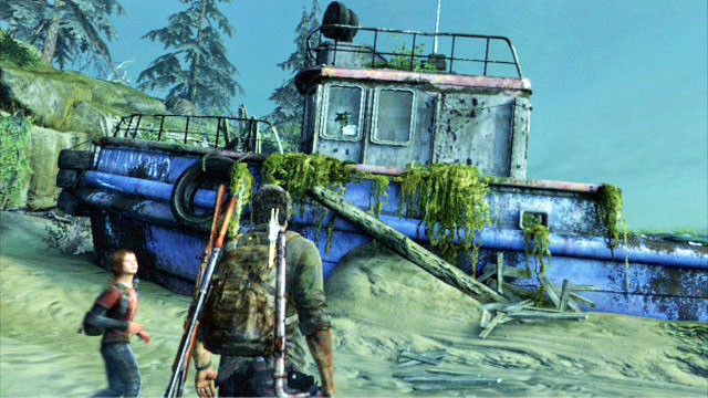While on your way, you will find a shipwreck - Sewers | The Suburbs | The Last of Us Walkthrough - The Suburbs - The Last of Us Guide