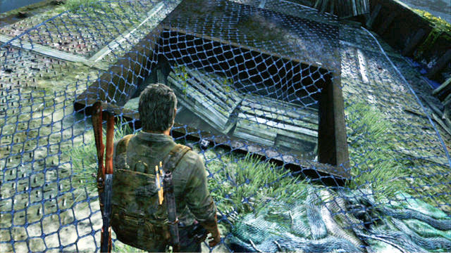 Once you are done, jump down under the deck, and leave through the hole in the side - Sewers | The Suburbs | The Last of Us Walkthrough - The Suburbs - The Last of Us Guide