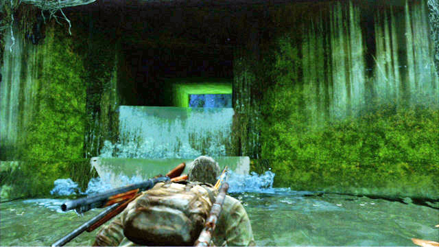 Go ahead and keep an eye on the right side of the tunnel - Sewers | The Suburbs | The Last of Us Walkthrough - The Suburbs - The Last of Us Guide