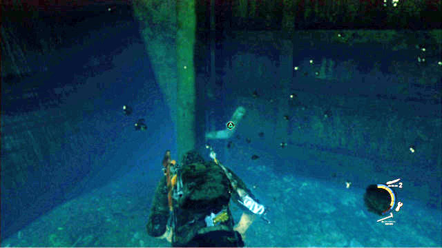 To unblock it, you have to dive and remove the metal bar to the left of the passage (the triangle) - Sewers | The Suburbs | The Last of Us Walkthrough - The Suburbs - The Last of Us Guide