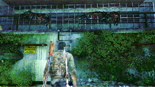 Go ashore at the other side and explore the pile of debris to the left - Sewers | The Suburbs | The Last of Us Walkthrough - The Suburbs - The Last of Us Guide