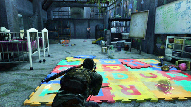 At the end of the childs room you are up for a fight with a clicker - Sewers | The Suburbs | The Last of Us Walkthrough - The Suburbs - The Last of Us Guide