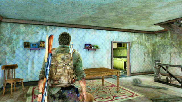 Keep running ahead and search every car wreck and house you pass by on your way - Suburbs | The Suburbs | The Last of Us Walkthrough - The Suburbs - The Last of Us Guide