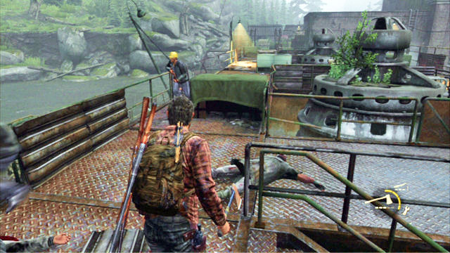 Sneak up to the enemies and kill them with the hatchet - Hydroelectric Dam | Tommys Dam | The Last of Us Walkthrough - Tommys Dam - The Last of Us Guide