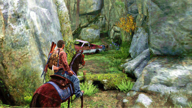 Eventually, you will get to a gorge, where you will be attacked by bandits - Ranch House | Tommys Dam | The Last of Us Walkthrough - Tommys Dam - The Last of Us Guide