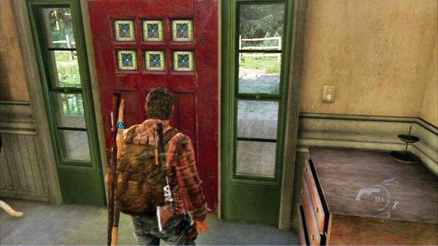 When the last one of the bandits dies, leave the building to complete this chapter - Ranch House | Tommys Dam | The Last of Us Walkthrough - Tommys Dam - The Last of Us Guide
