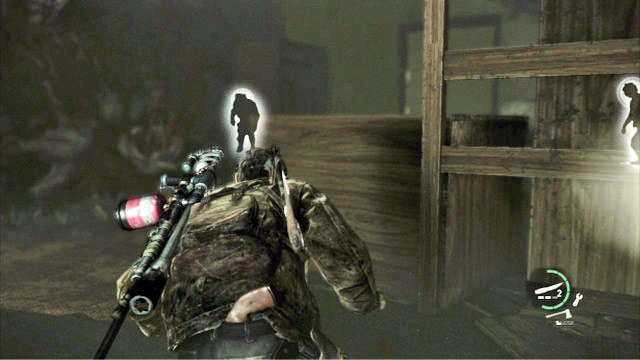 To avoid getting into fight, sneak to the room to the left and turn right at the end - Go Big Horns! | The University | The Last of Us Walkthrough - The University - The Last of Us Guide