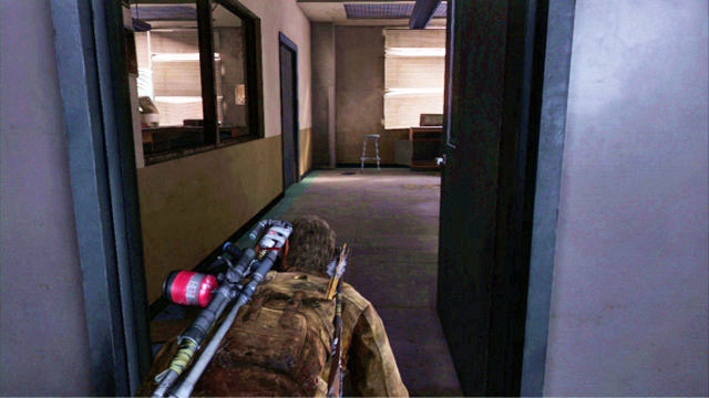 Go through the door to the left and go ahead - Science Building | The University | The Last of Us Walkthrough - The University - The Last of Us Guide