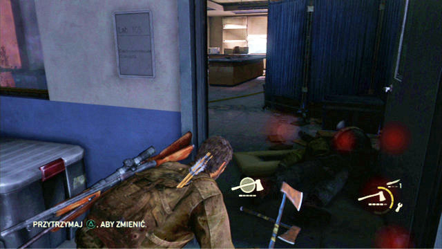 Unfortunately, on your way out, you will be constantly nagged at by bandits - Science Building | The University | The Last of Us Walkthrough - The University - The Last of Us Guide